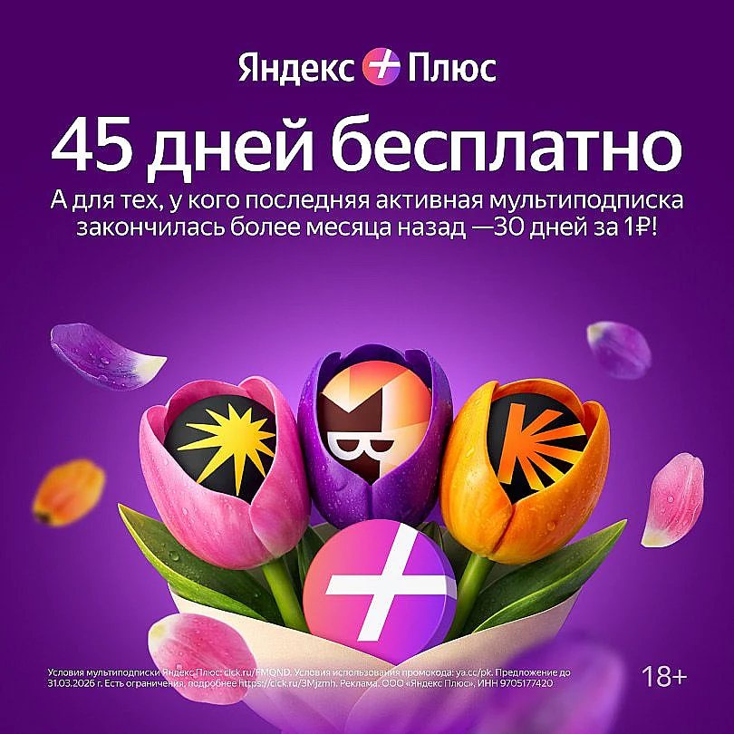 ЯНДЕКС ПЛЮС БЕСПЛАТНО И ЗА 1₽