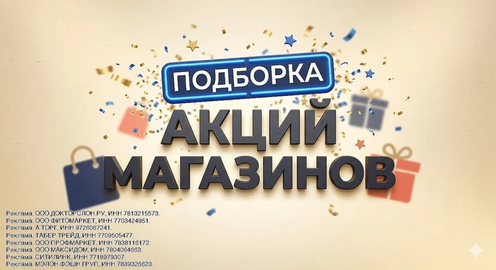 Подборка акций магазинов